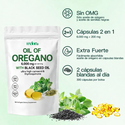 Welora - Orégano + Semilla Negra Natural